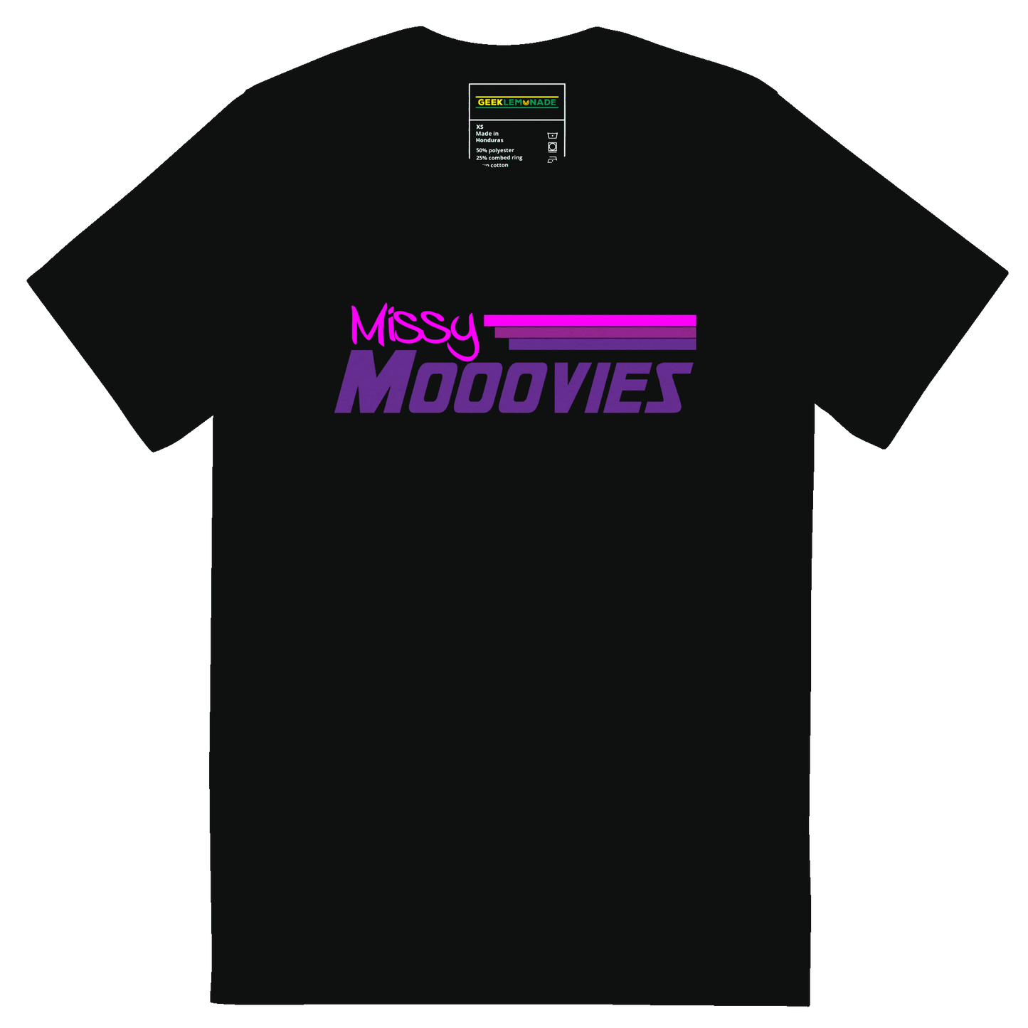 GeekLemonade Missy Moovies Short sleeve t-shirt
