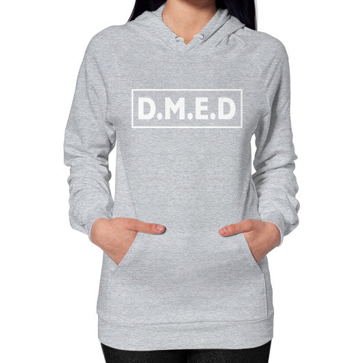 Hoodie (on woman) Heather grey Ar Designed!
