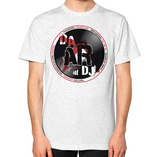 Unisex T-Shirt (on man) Ash grey Ar Designed!