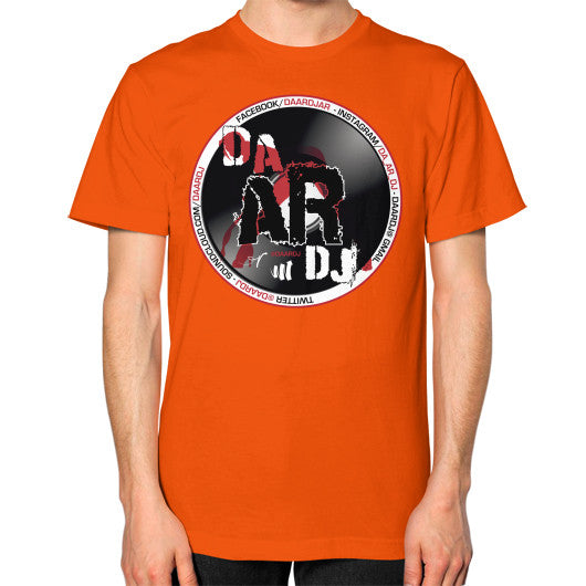 Unisex T-Shirt (on man) Orange Ar Designed!