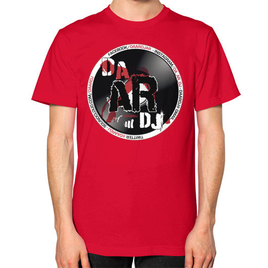 Unisex T-Shirt (on man) Red Ar Designed!