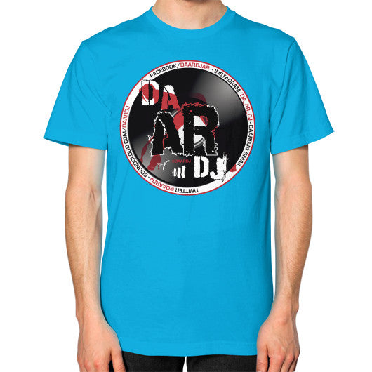 Unisex T-Shirt (on man) Teal Ar Designed!