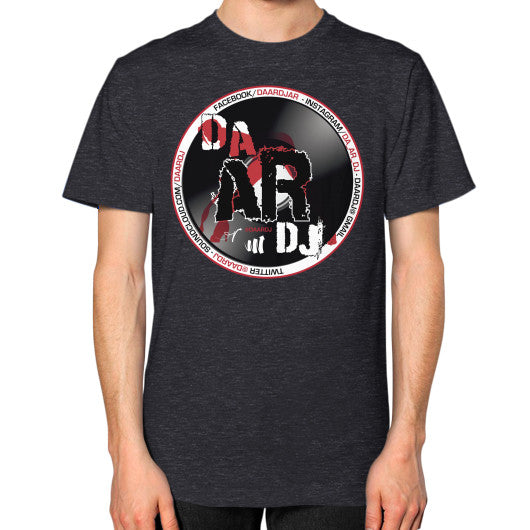 Unisex T-Shirt (on man) Tri-Blend Black Ar Designed!