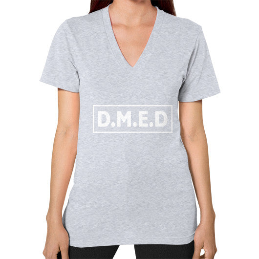 V-Neck (on woman) Heather grey Ar Designed!