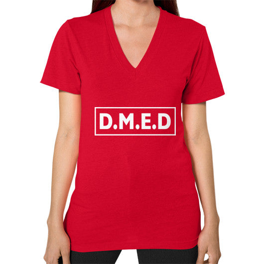 V-Neck (on woman) Red Ar Designed!