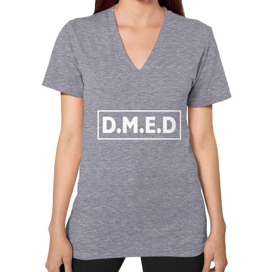 V-Neck (on woman) Tri-Blend Grey Ar Designed!