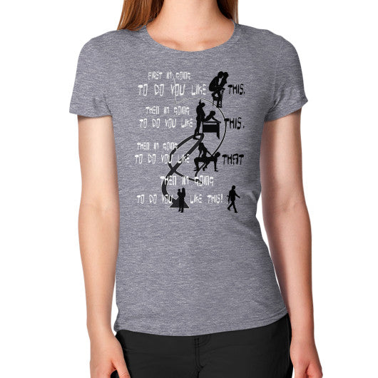 Women's T-Shirt Tri-Blend Grey Ar Designed!