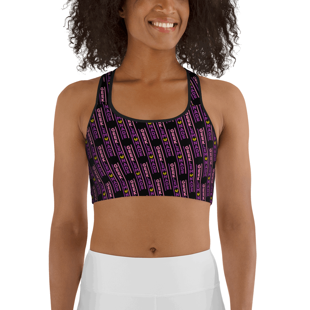 Geek's PINK & PURP - Sports bra