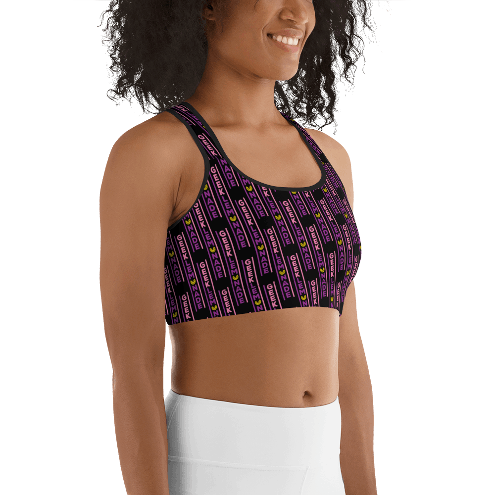 Geek's PINK & PURP - Sports bra
