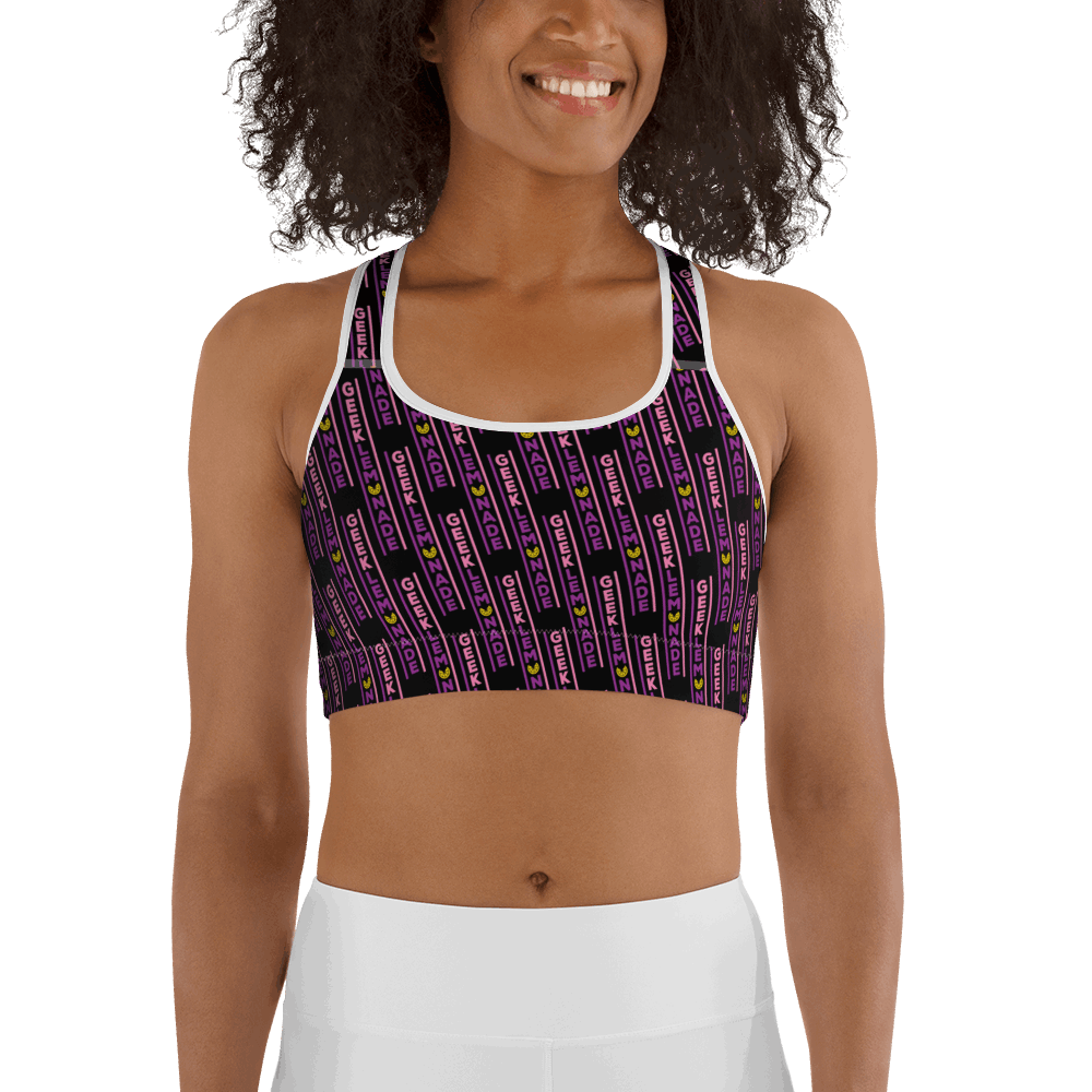 Geek's PINK & PURP - Sports bra