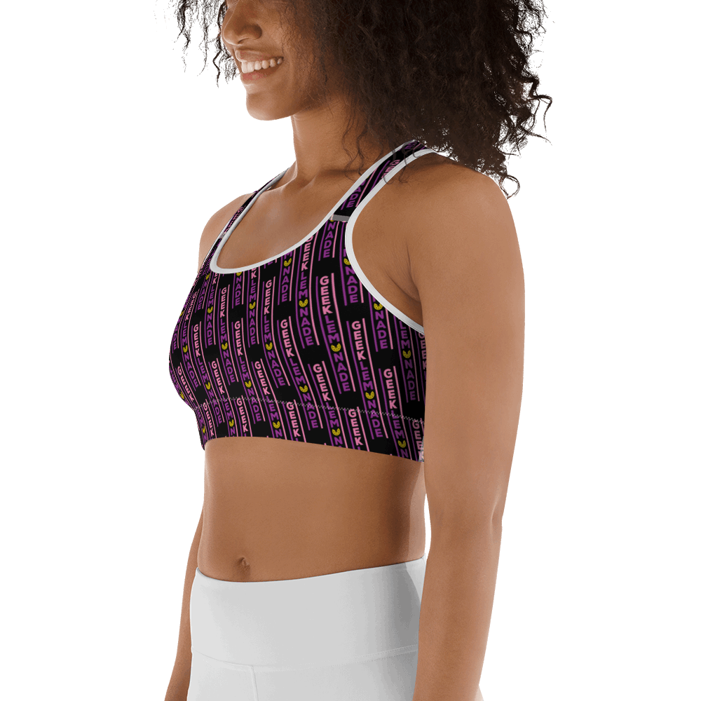 Geek's PINK & PURP - Sports bra