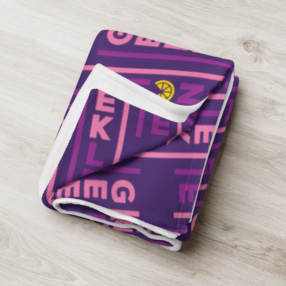 Geek's PINK & PURP - Throw Blanket