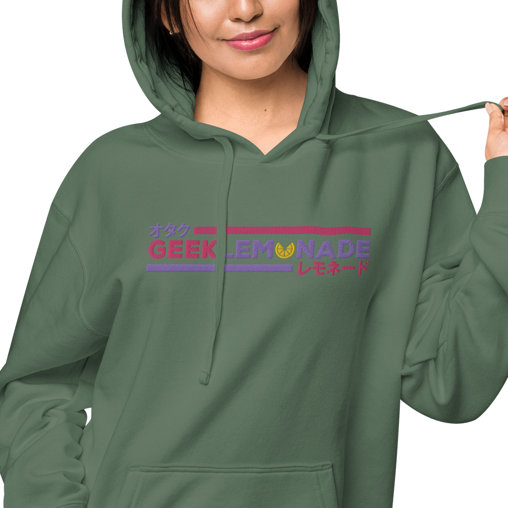 Geek's Pink & Purp Unisex pigment-dyed hoodie