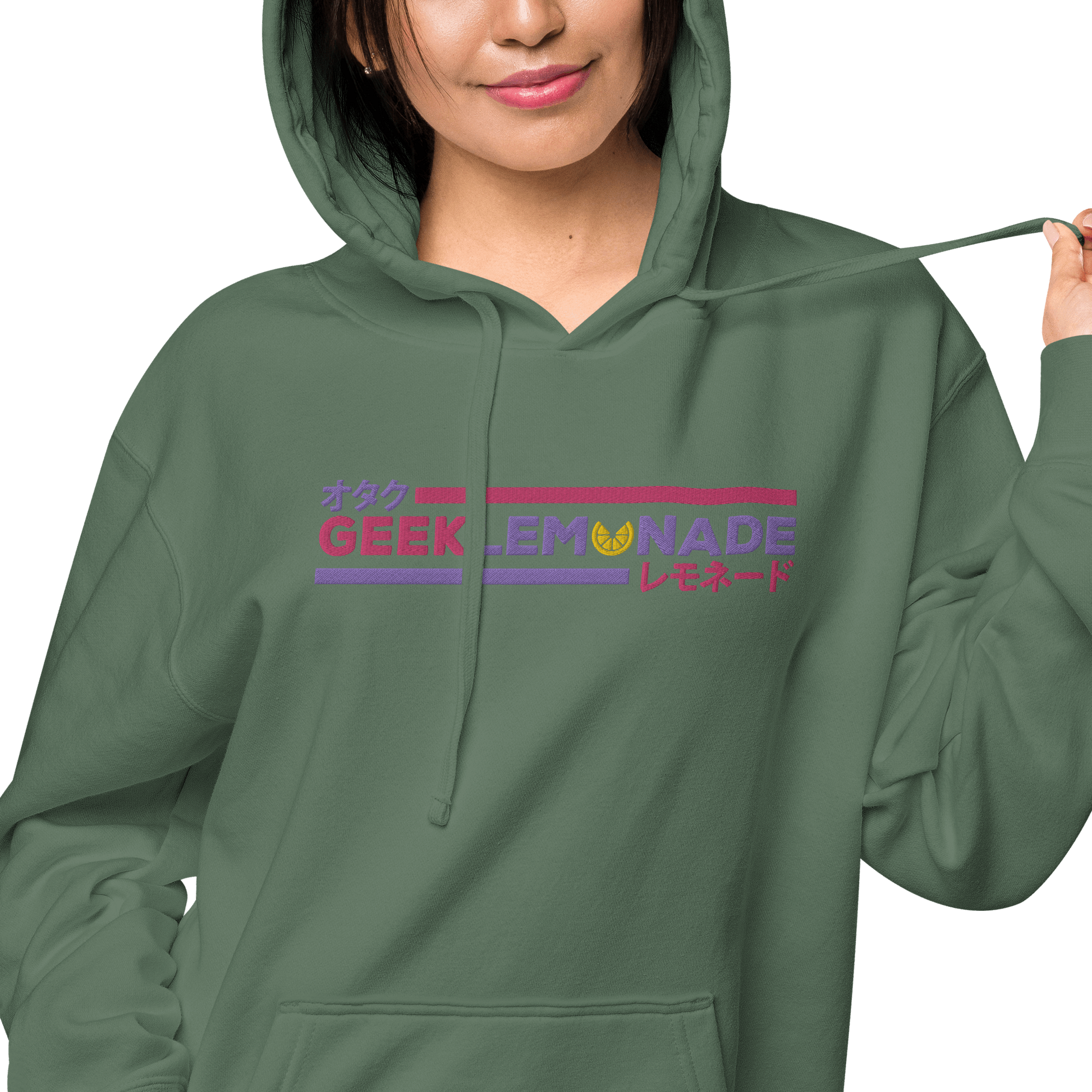Geek's Pink & Purp Unisex pigment-dyed hoodie