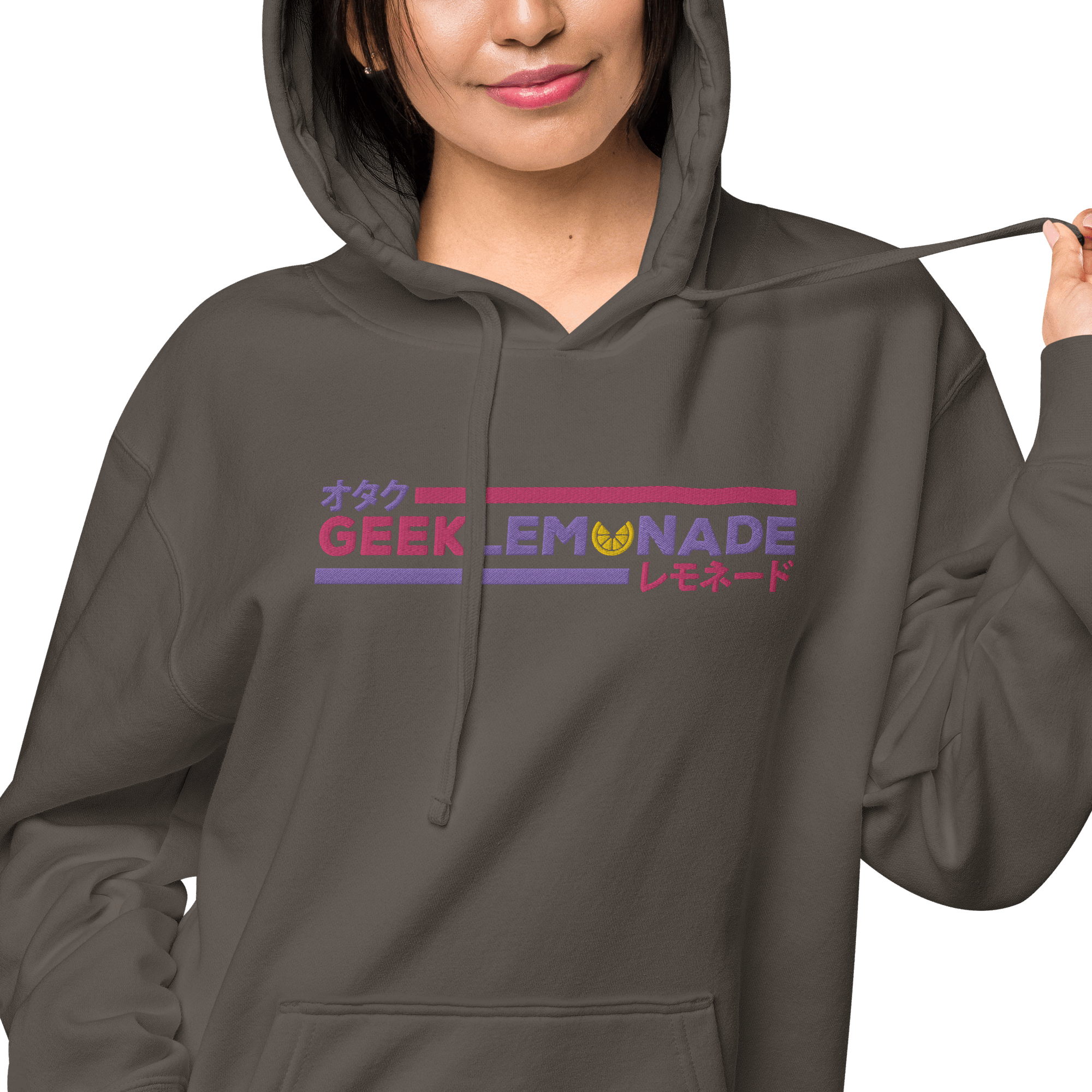 Geek's Pink & Purp Unisex pigment-dyed hoodie