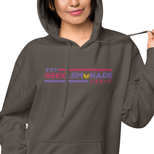 Geek's Pink & Purp Unisex pigment-dyed hoodie