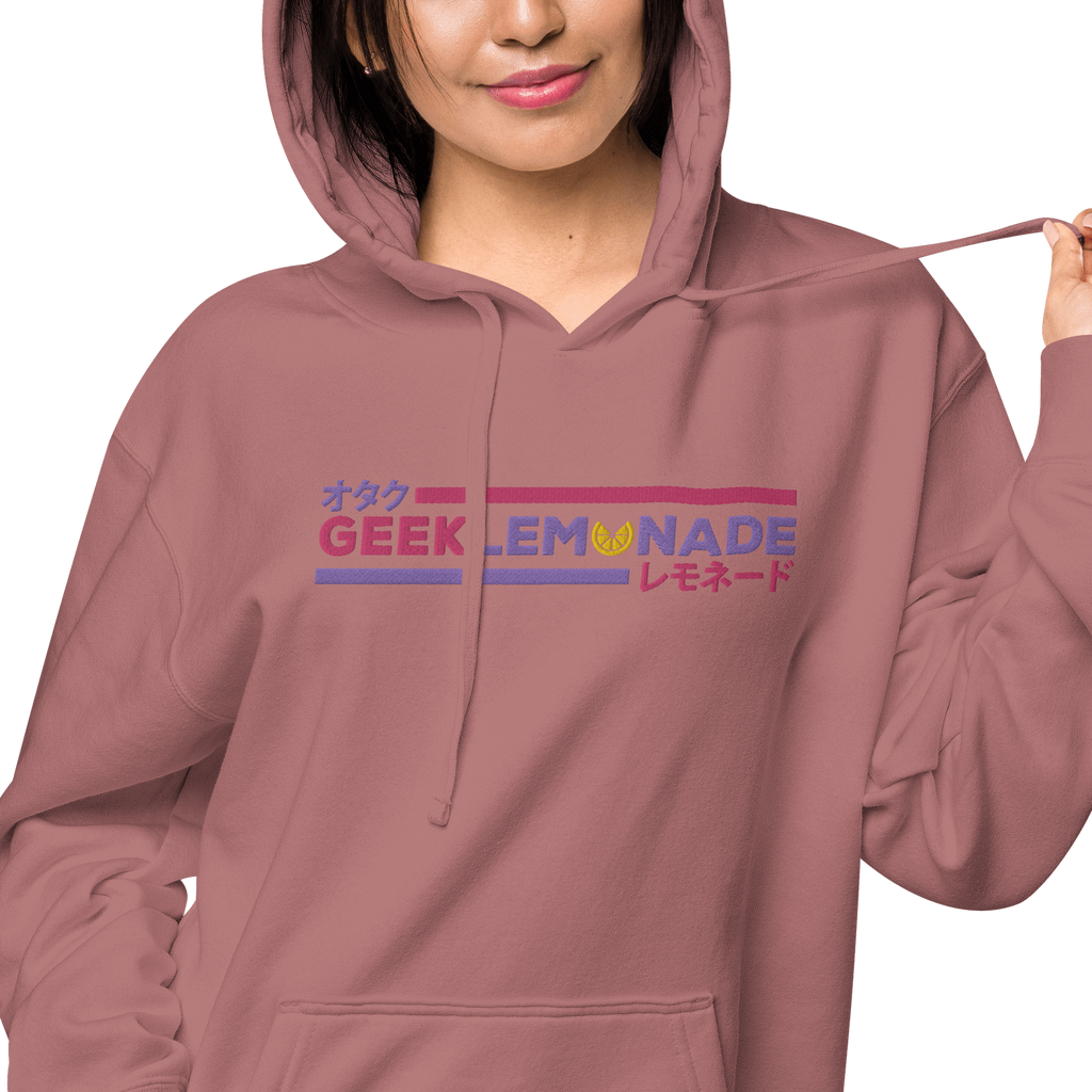 Geek's Pink & Purp Unisex pigment-dyed hoodie