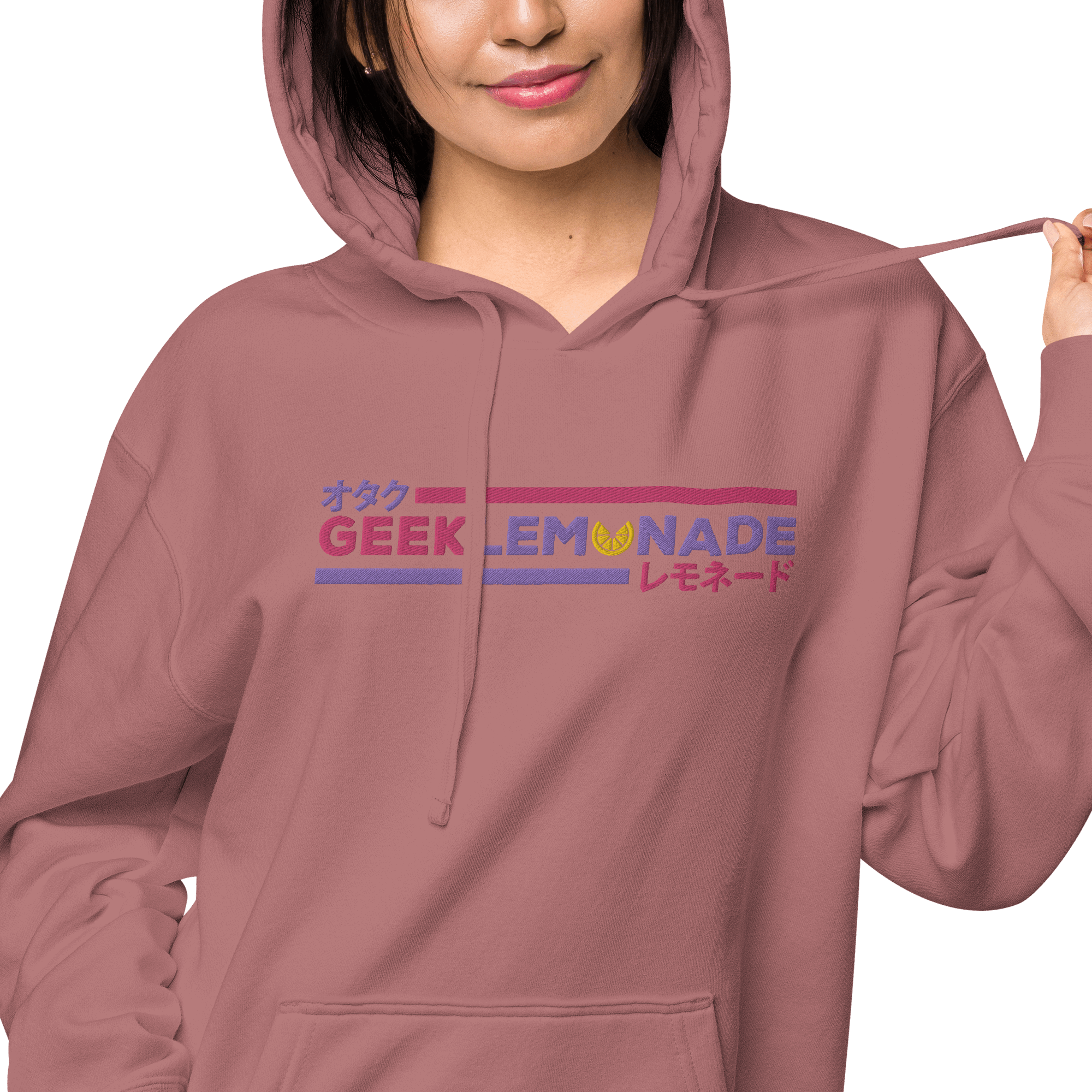 Geek's Pink & Purp Unisex pigment-dyed hoodie