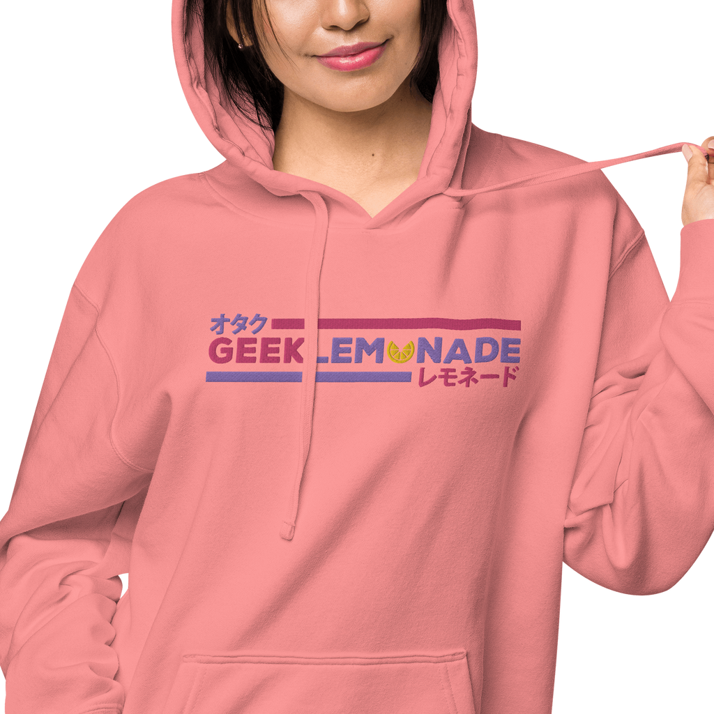 Geek's Pink & Purp Unisex pigment-dyed hoodie