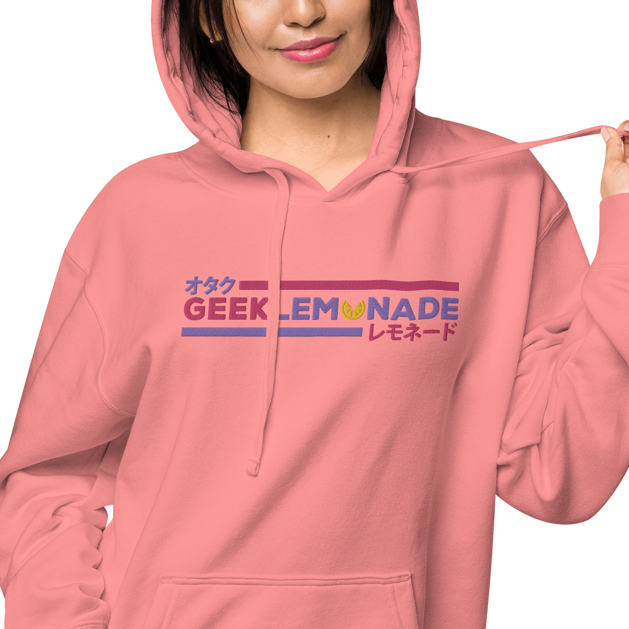 Geek's Pink & Purp Unisex pigment-dyed hoodie