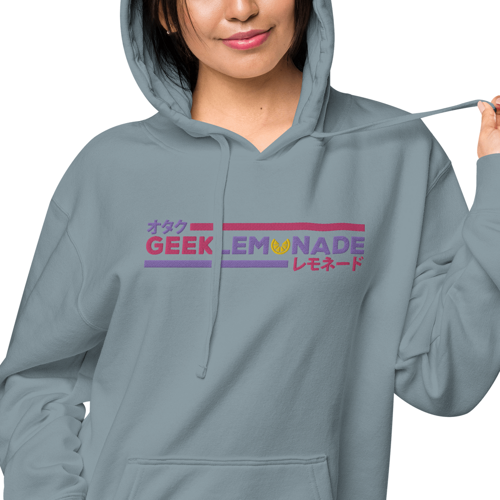 Geek's Pink & Purp Unisex pigment-dyed hoodie