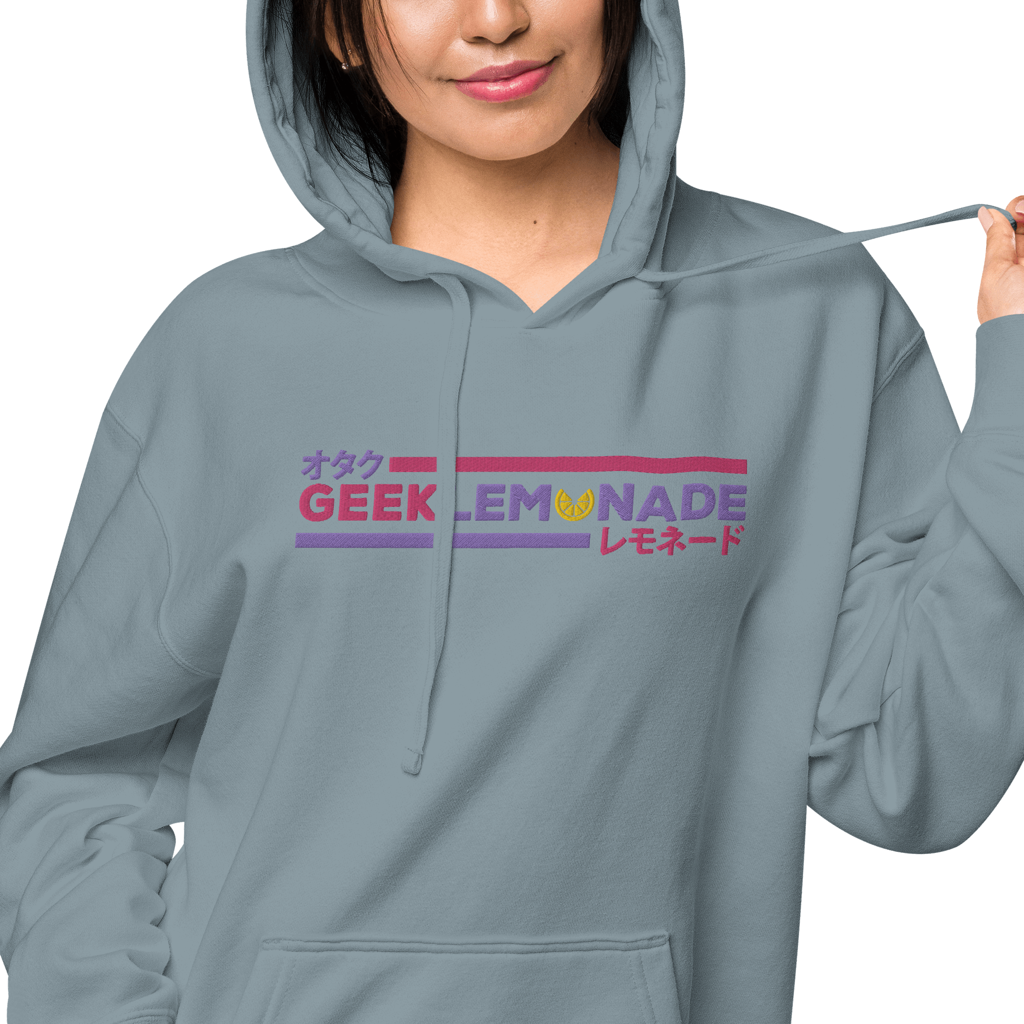 Geek's Pink & Purp Unisex pigment-dyed hoodie