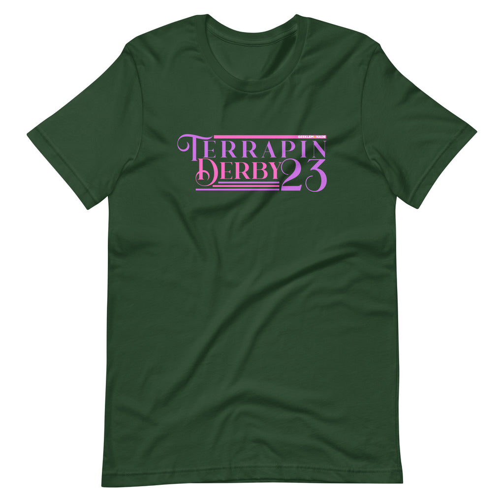 Terrapin Derby Pink Unisex t-shirt
