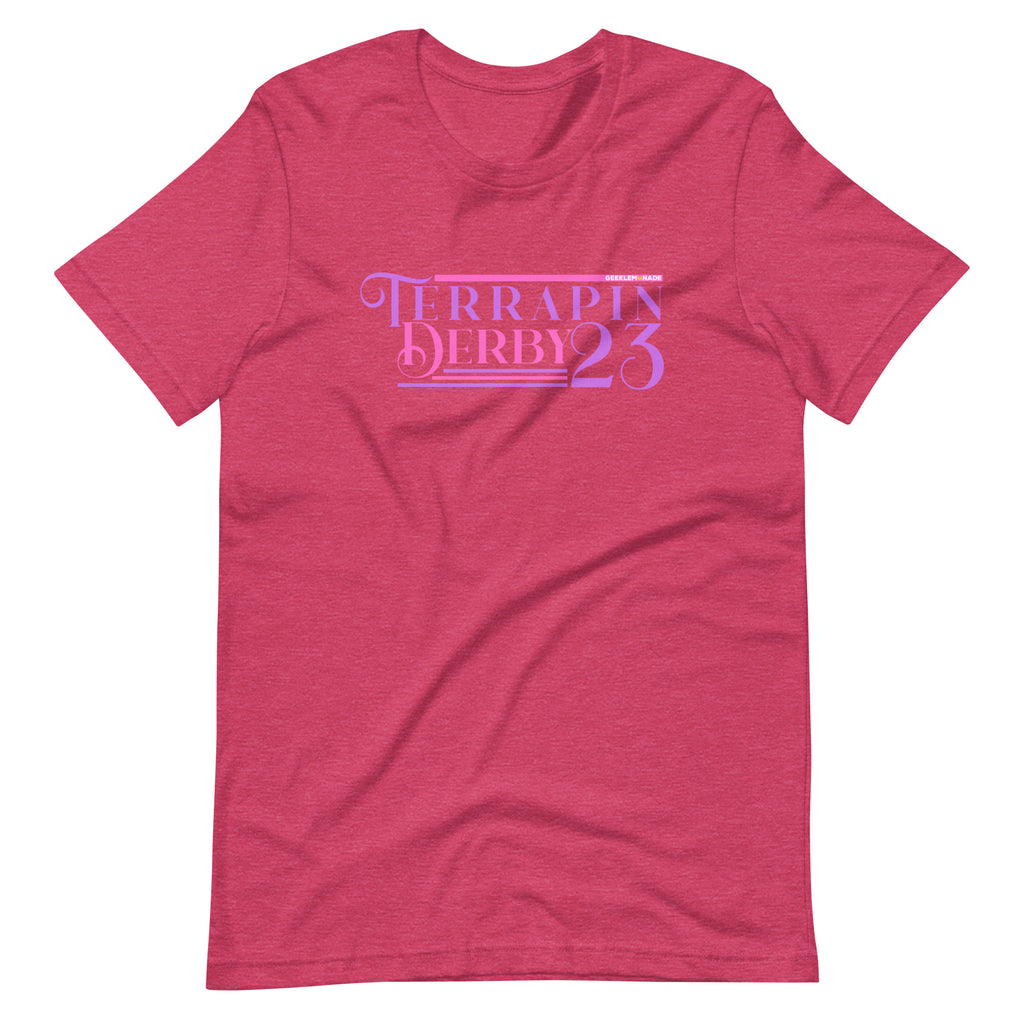 Terrapin Derby Pink Unisex t-shirt