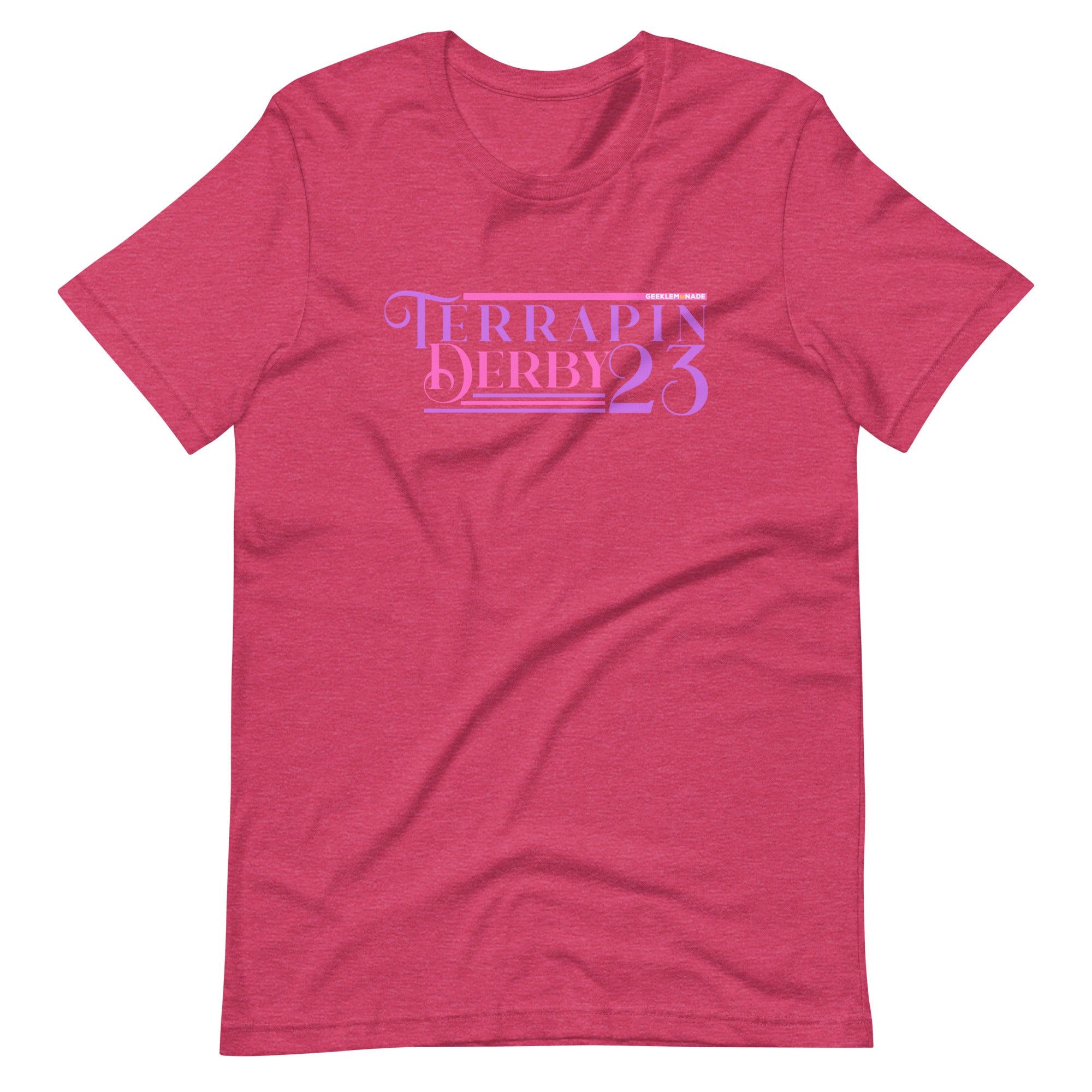 Terrapin Derby Pink Unisex t-shirt