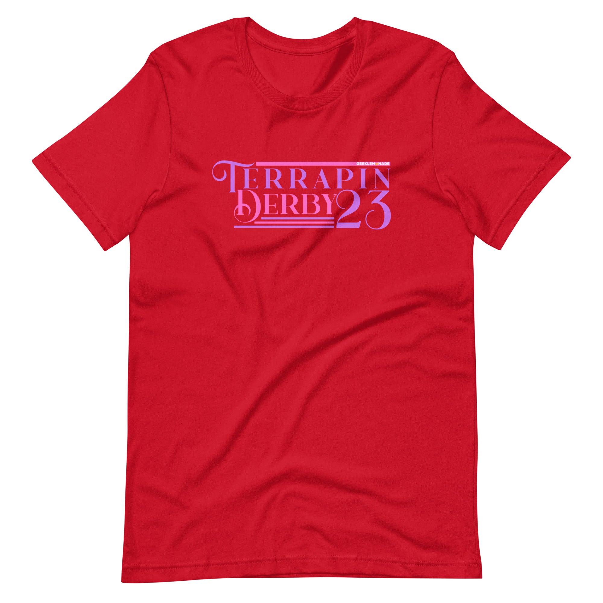 Terrapin Derby Pink Unisex t-shirt