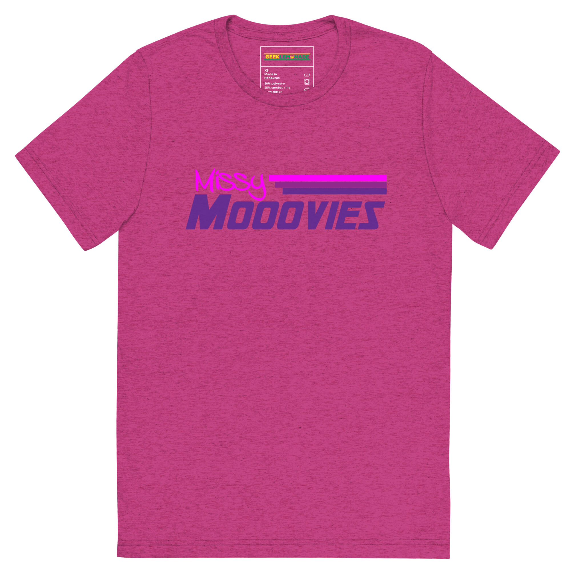 GeekLemonade Missy Moovies Short sleeve t-shirt