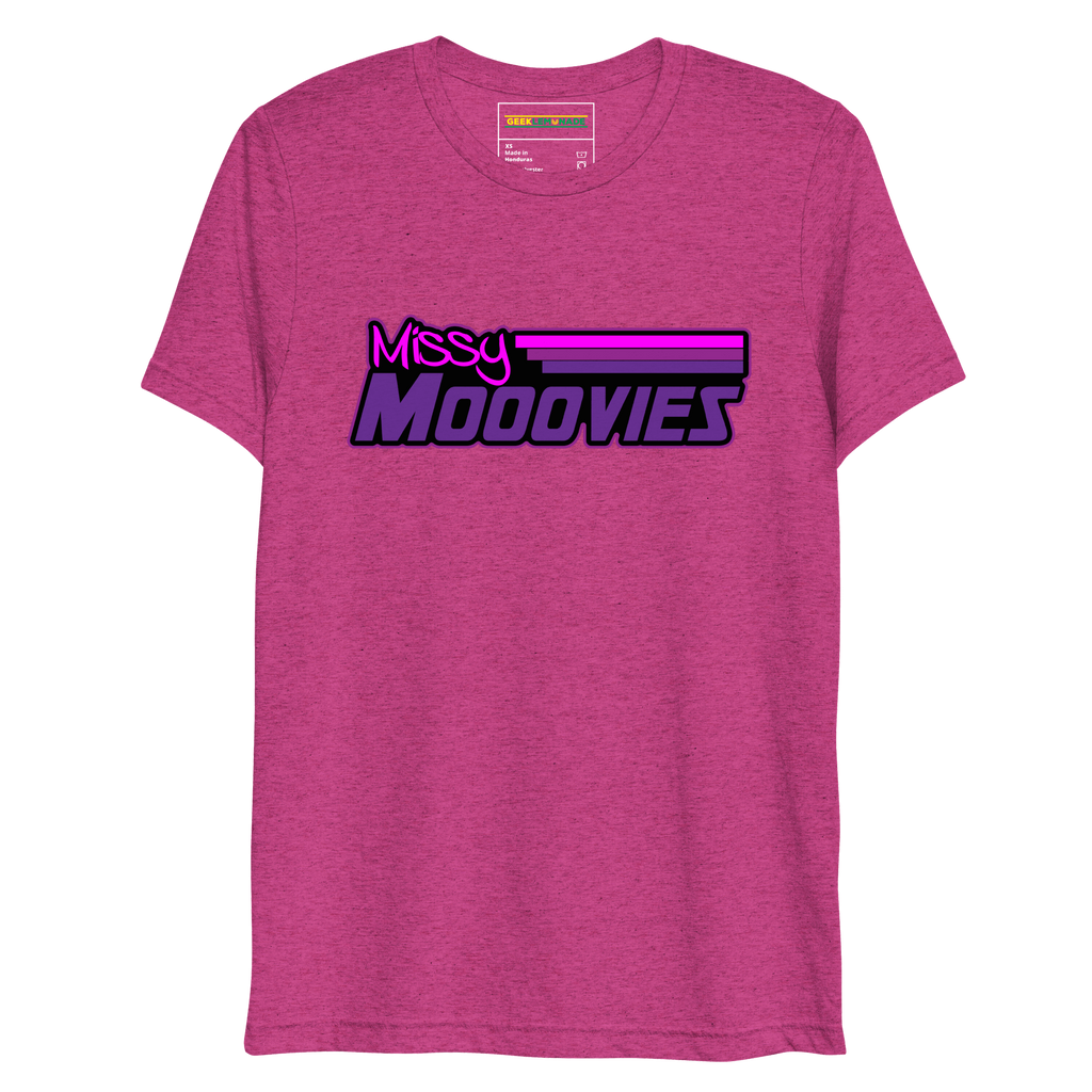 GeekLemonade Missy Mooovies Black Short sleeve t-shirt
