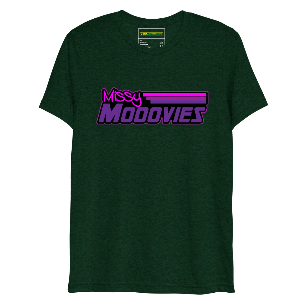 GeekLemonade Missy Mooovies Black Short sleeve t-shirt