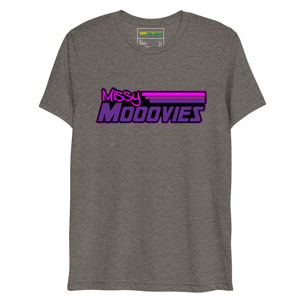GeekLemonade Missy Mooovies Black Short sleeve t-shirt
