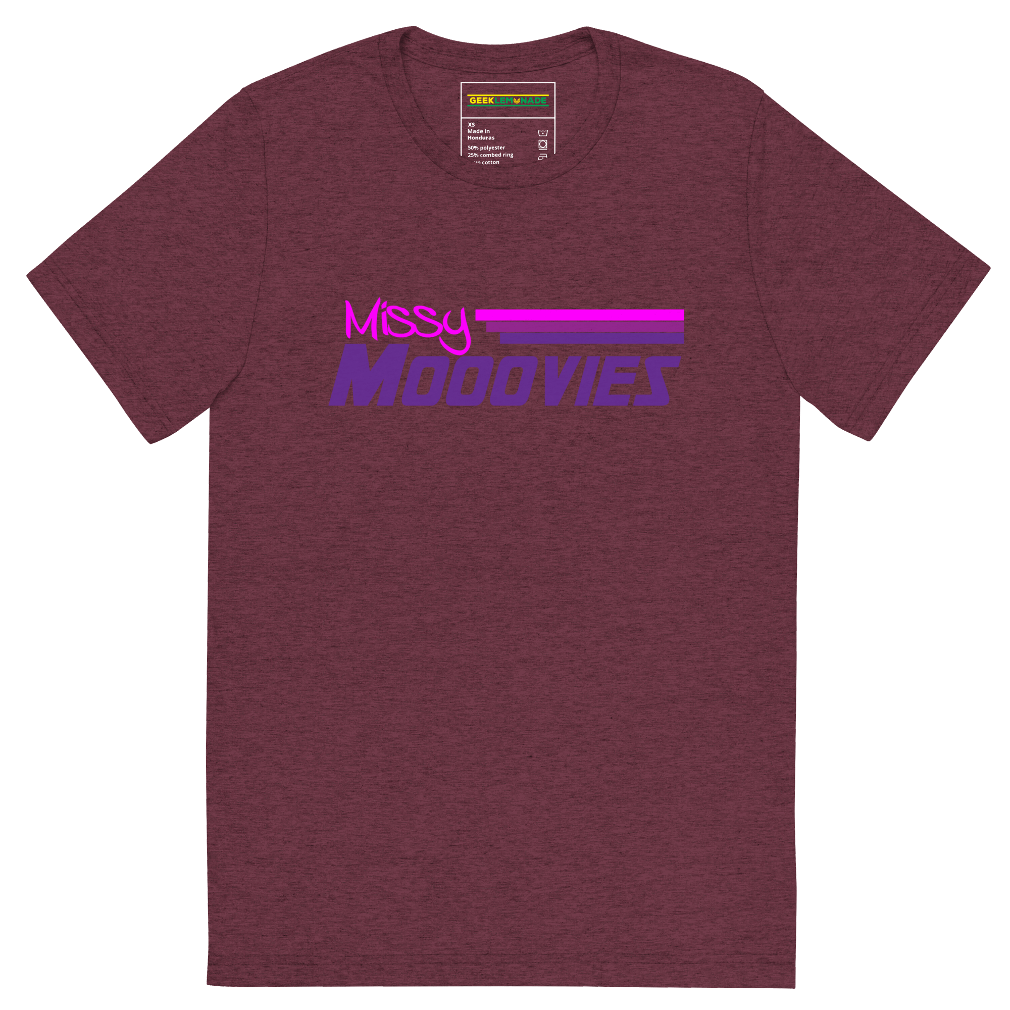 GeekLemonade Missy Moovies Short sleeve t-shirt