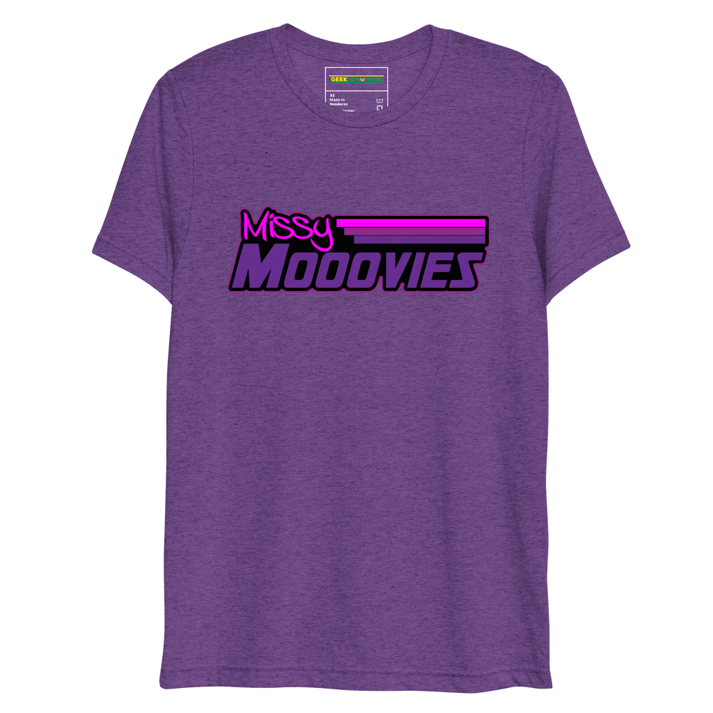 GeekLemonade Missy Mooovies Black Short sleeve t-shirt