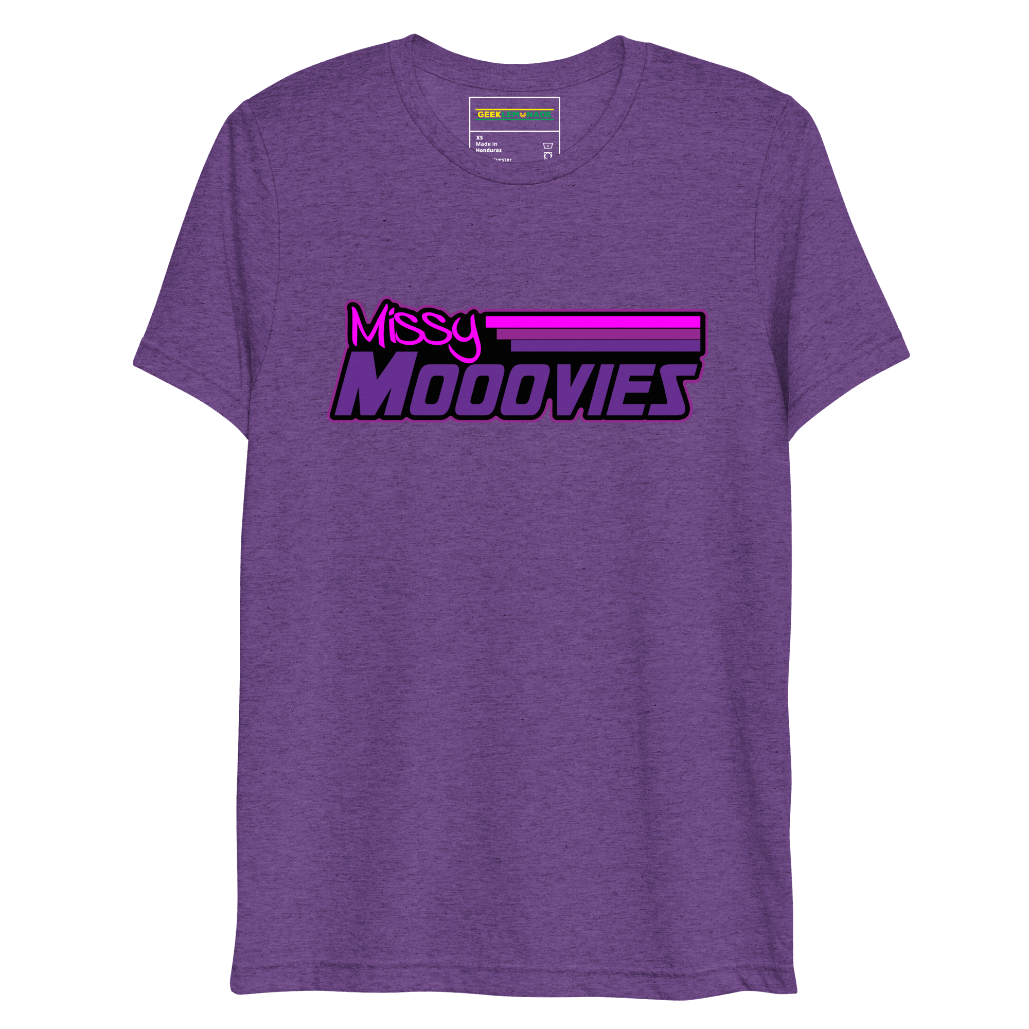 GeekLemonade Missy Mooovies Black Short sleeve t-shirt