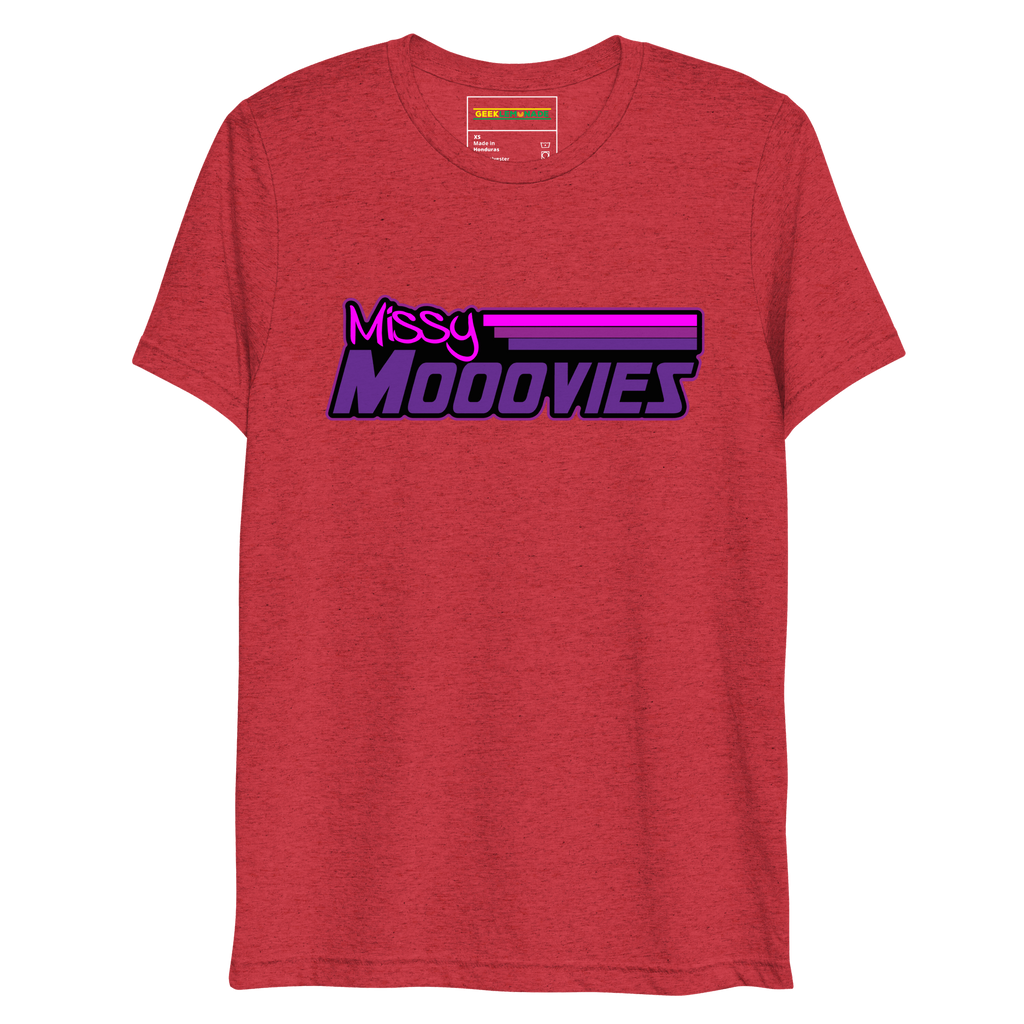 GeekLemonade Missy Mooovies Black Short sleeve t-shirt
