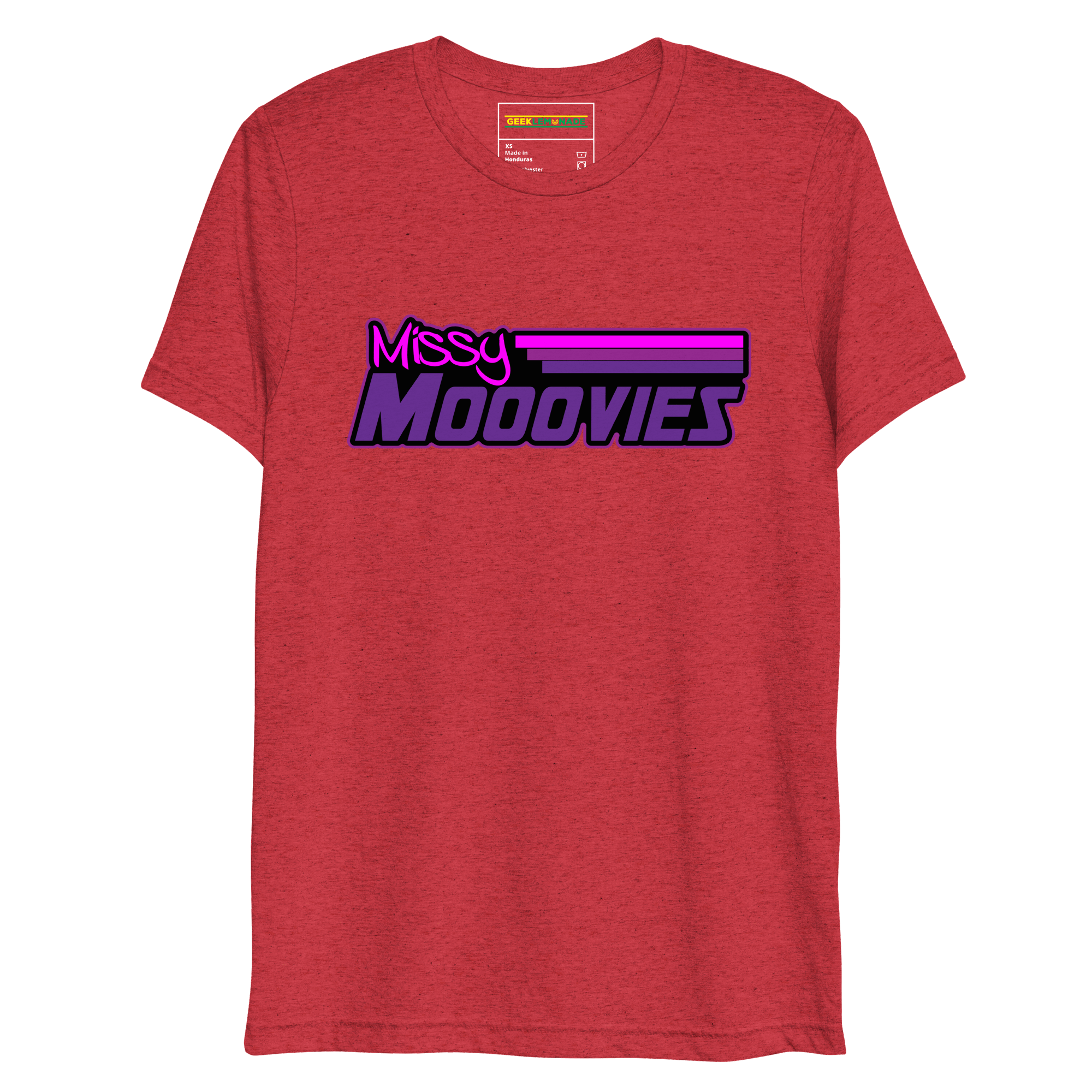 GeekLemonade Missy Mooovies Black Short sleeve t-shirt