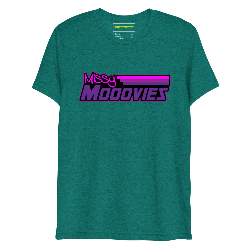 GeekLemonade Missy Mooovies Black Short sleeve t-shirt