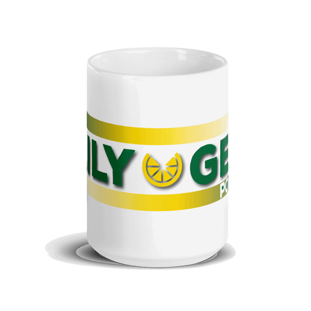 Daily Geek White glossy mug