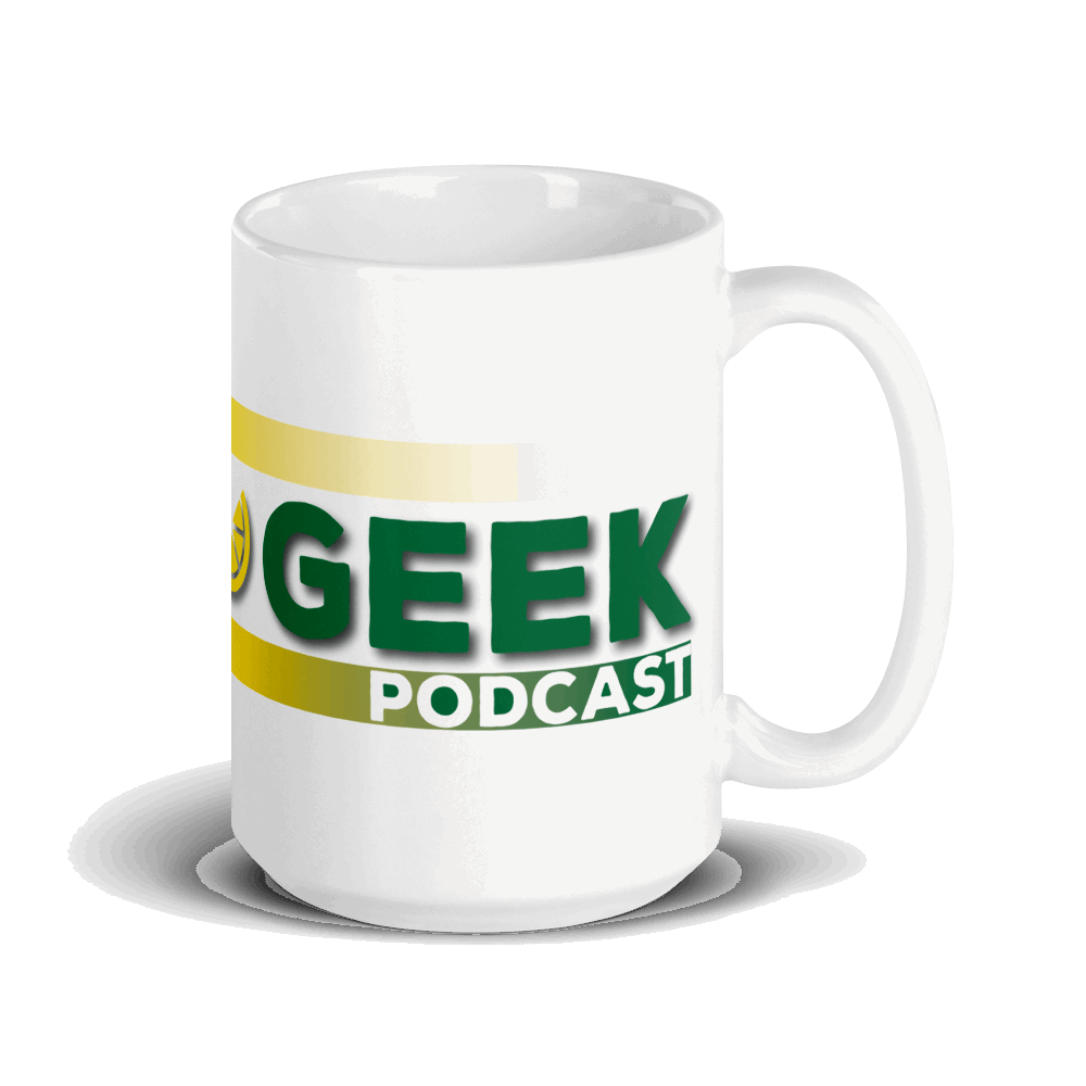 Daily Geek White glossy mug