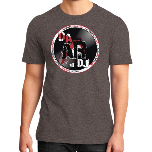 District T-Shirt (on man) Heather brown Ar Designed!