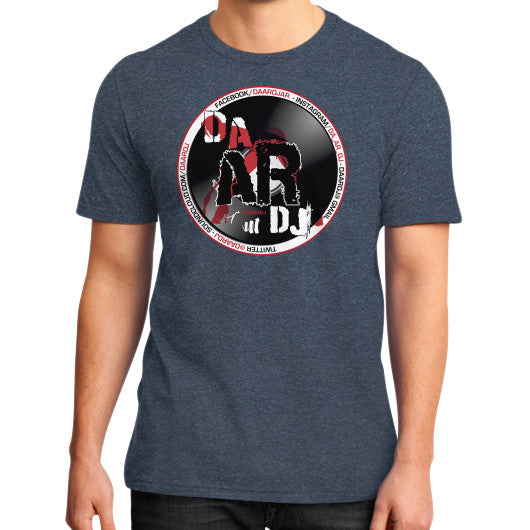 District T-Shirt (on man) Heather navy Ar Designed!