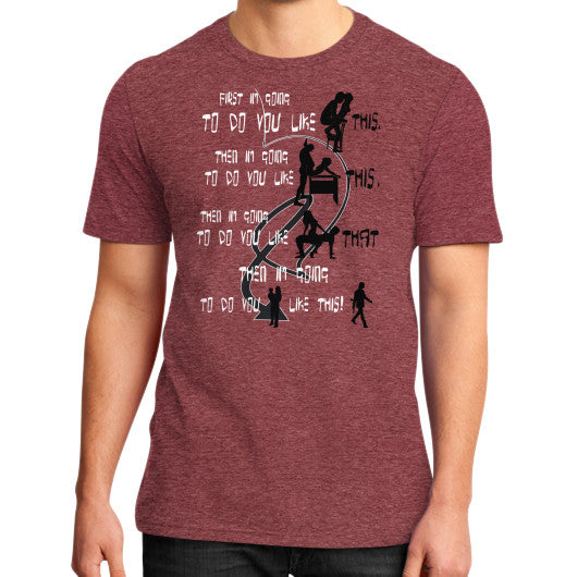 District T-Shirt (on man) Heather red Ar Designed!