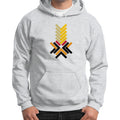 Gildan Hoodie (on man) Ash grey Ar Designed!
