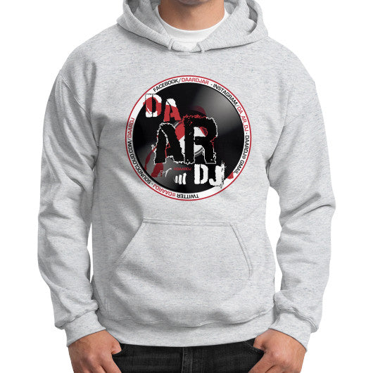 Gildan Hoodie (on man) Ash grey Ar Designed!
