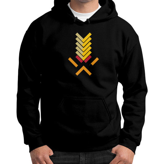 Gildan Hoodie (on man) Black Ar Designed!