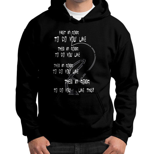 Gildan Hoodie (on man) Black Ar Designed!