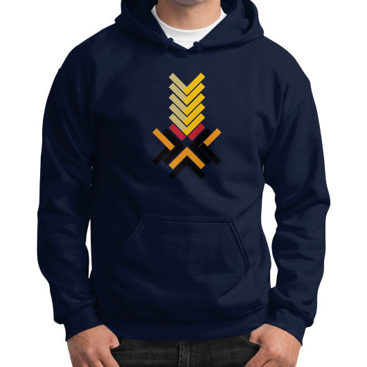 Gildan Hoodie (on man) Navy Ar Designed!